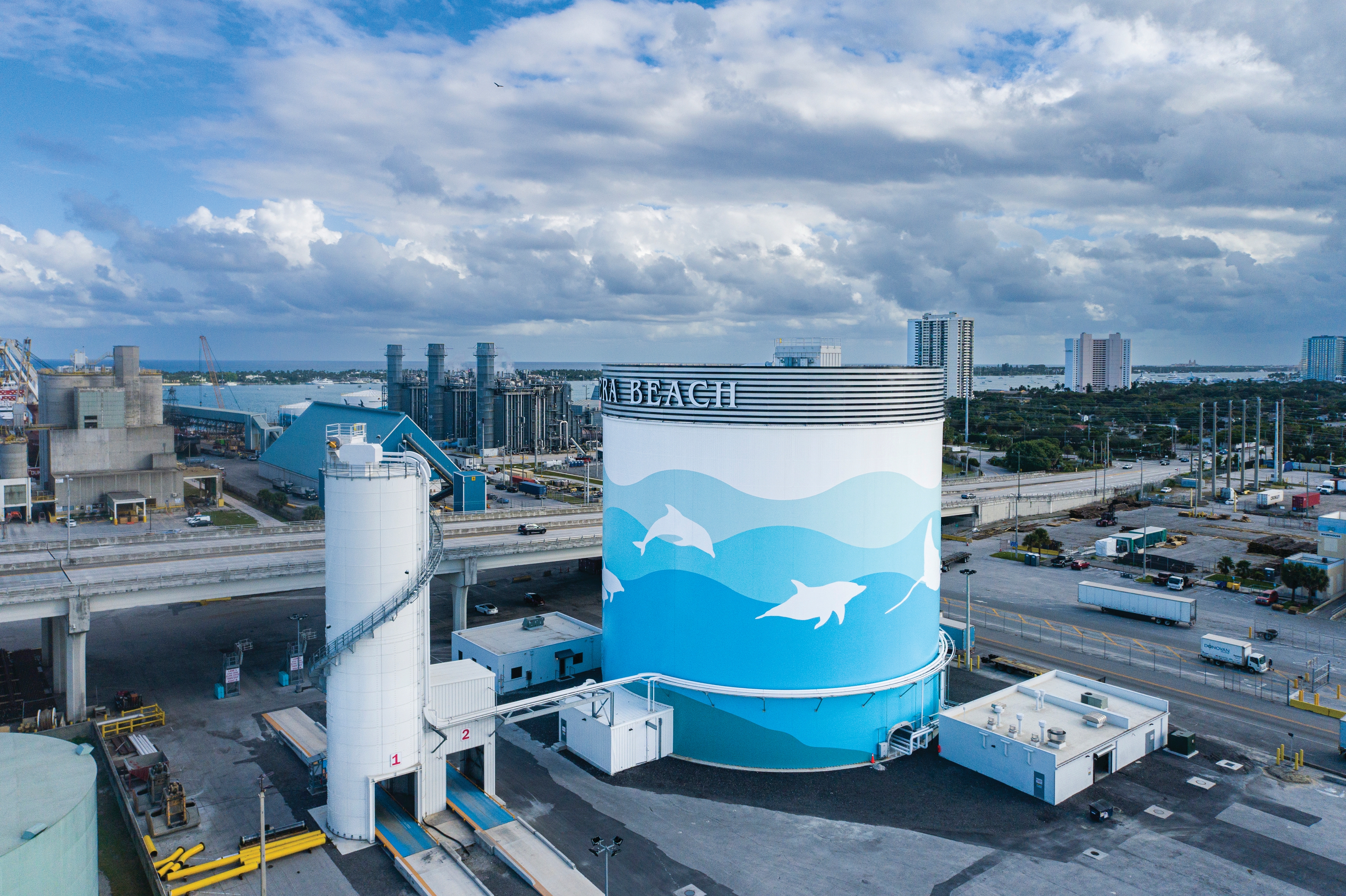 The Ozinga terminal at the Port of Palm Beach 