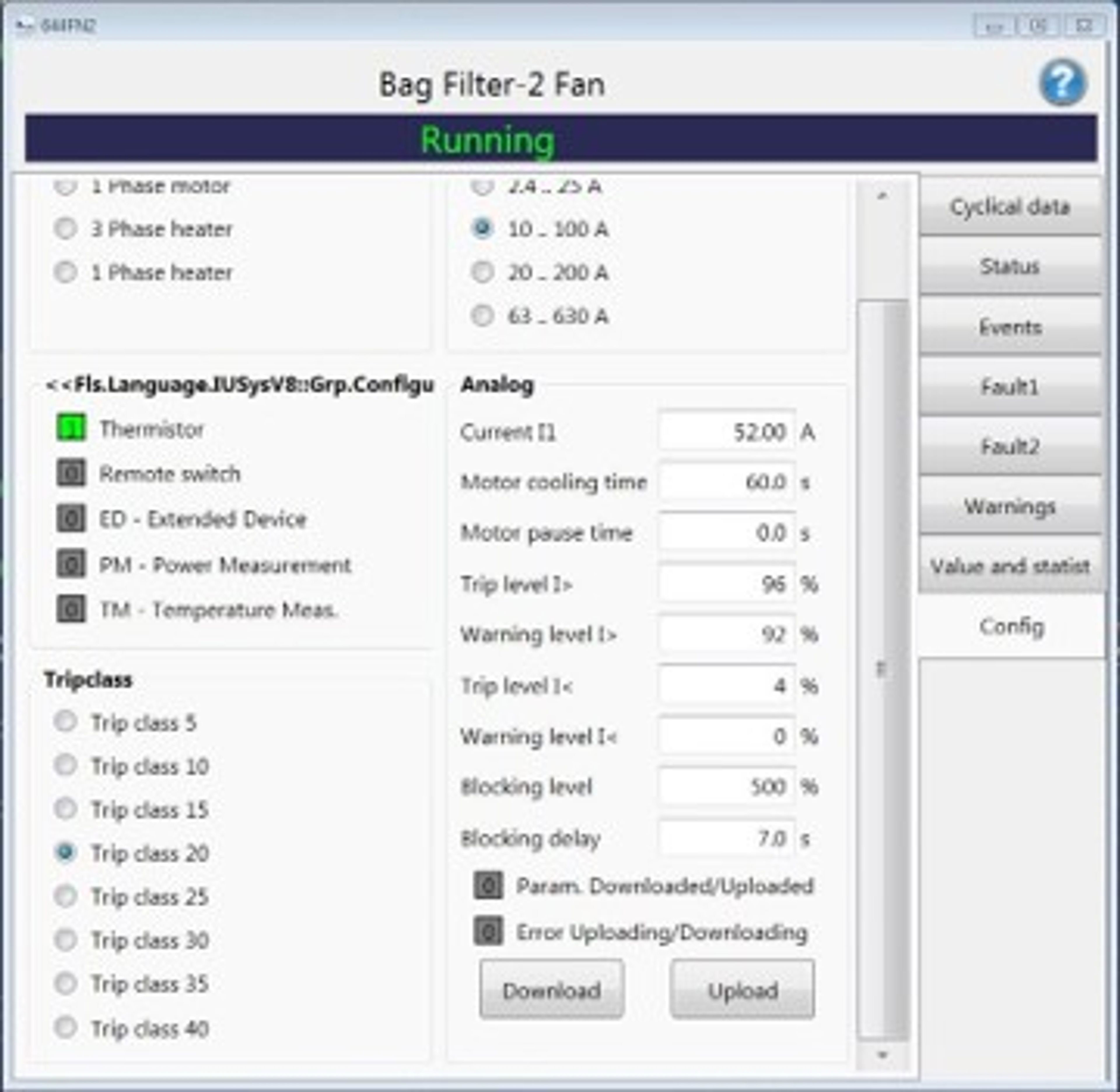 Protection Parameters Setting