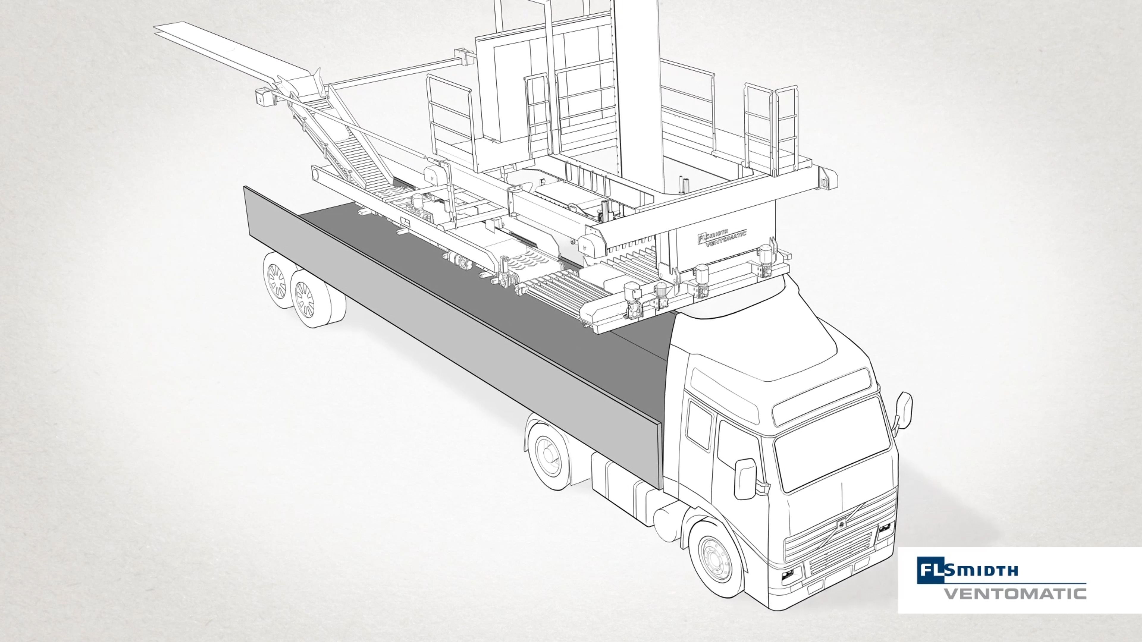 Ventomatic Caricatech automatic truck loading