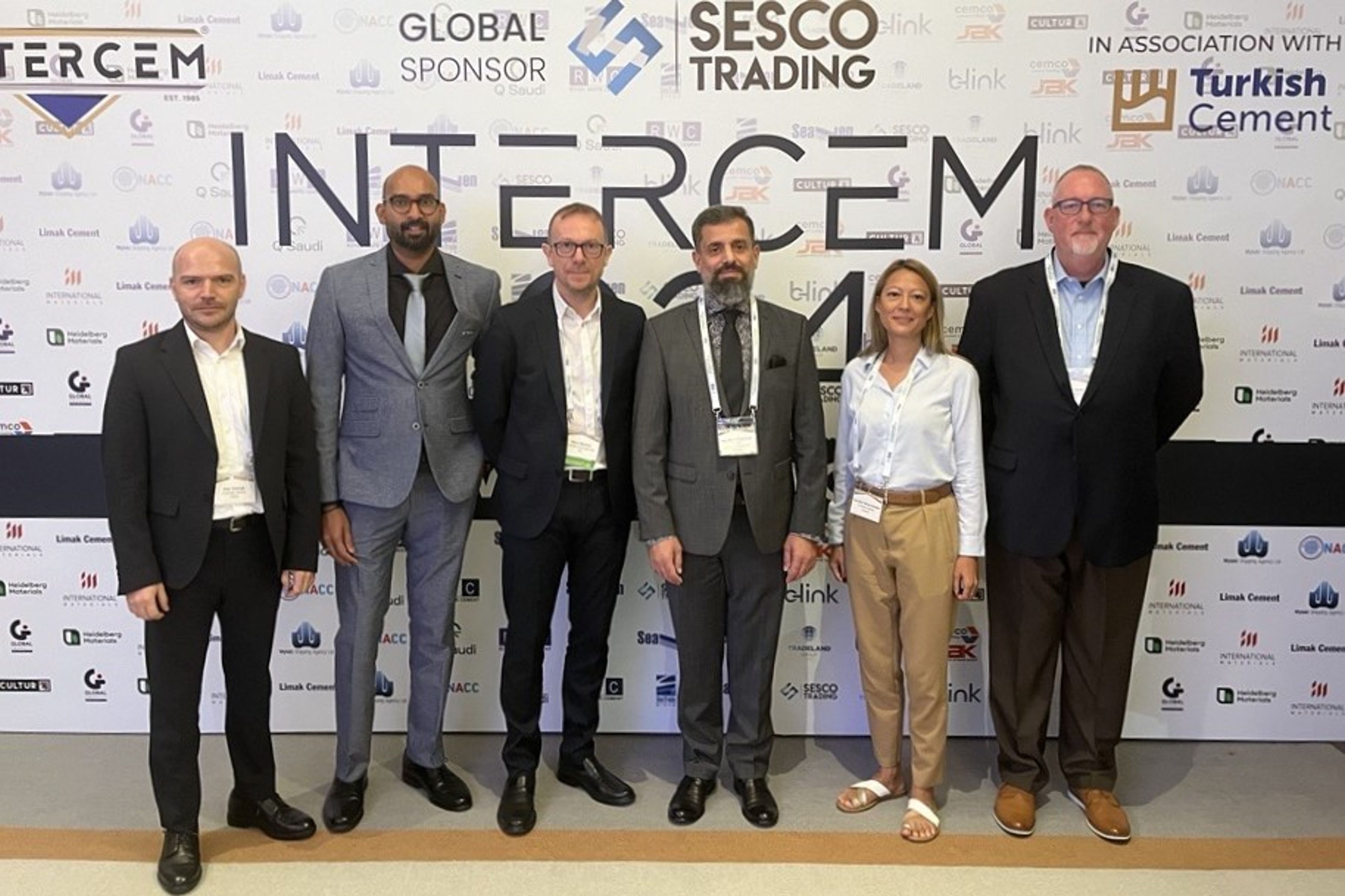 Some members of the FLSmidth Cement team who attended Intercem Instanbul