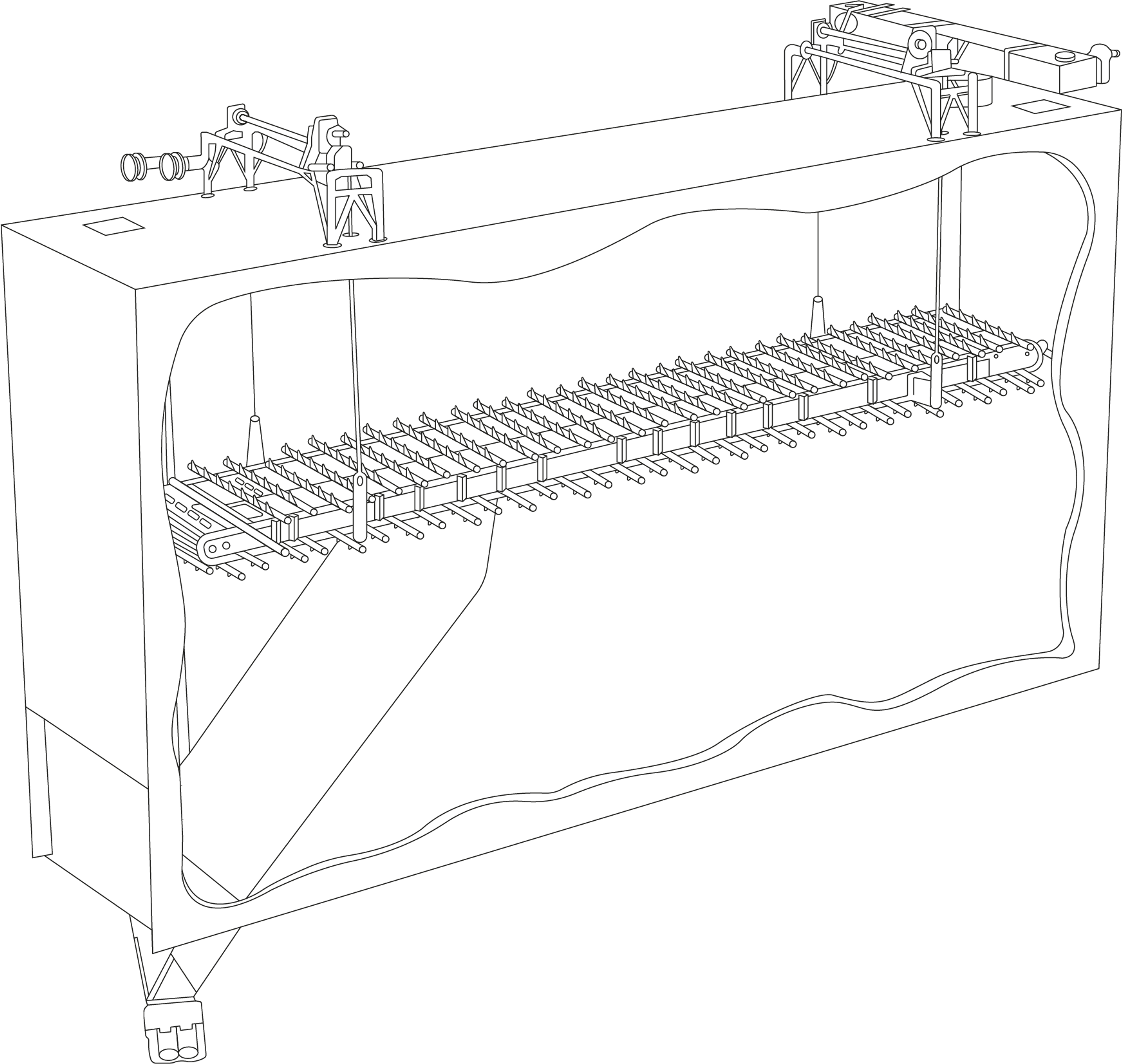 Feedex overhead reclaimer for alternative fuels